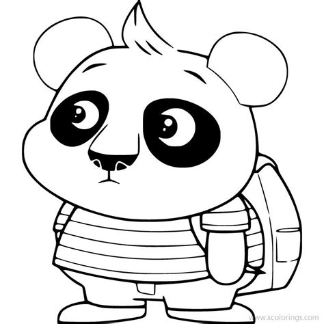 Once the puppy met a mouse named potato, and now they are inseparable friends. Chip and Potato Coloring Pages Chip Pug - XColorings.com