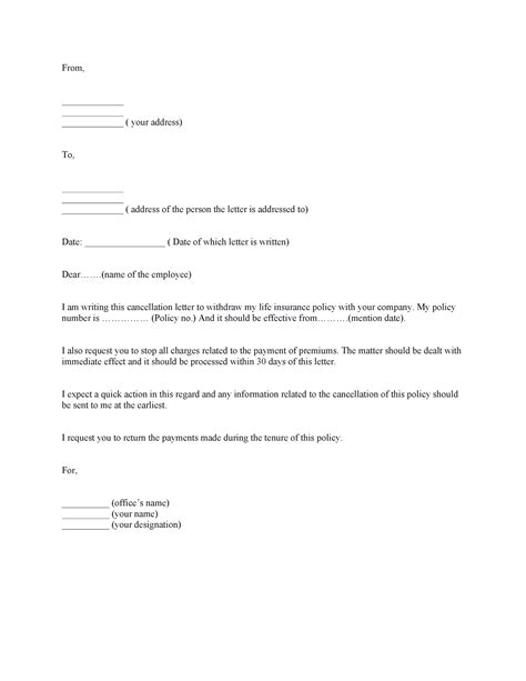 Cancellation Letter Format In Word 9 Cancellation Letter Templates