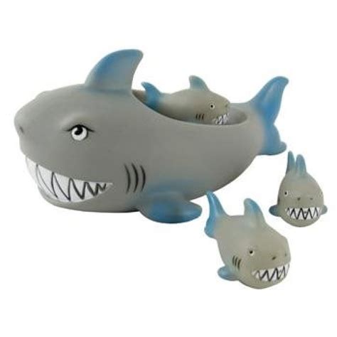 Get it as soon as wed, jul 28. GeeksHive: Rubber Shark Family Bathtub Pals - Floating ...