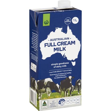 Calories In Woolworths Uht Full Cream Milk Calcount