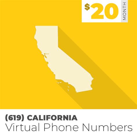 619 Area Code Phone Numbers For Business 20month