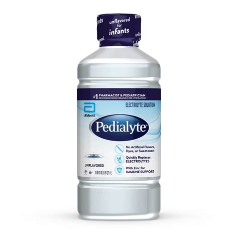 Pedialyte Electrolyte Solution Unflavored Shop Electrolytes