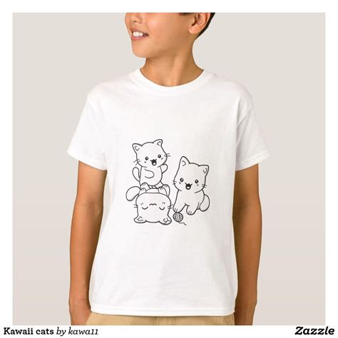 Kawaii Cats T Shirt Cat Shirts Boys T Shirts T Shirts For Women