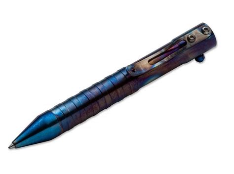 ปากกาแทคติคอล Boker Plus Tactical Pen K.I.D. CAL .50, Satin Titanium ...