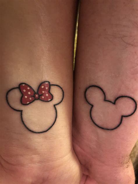 Couple Mickey And Minnie Tattoo💕 Matching Disney Tattoos Disney Couple