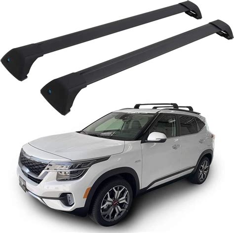 Snailfly Crossbars Fit For Kia Seltos 2021 2022 2023 Black Lockable