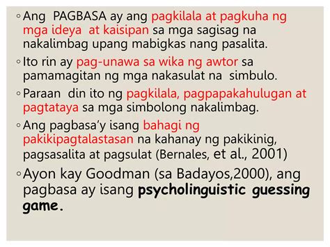 Kahuluganatkahalagahanngpagbasaautoppt Free Download