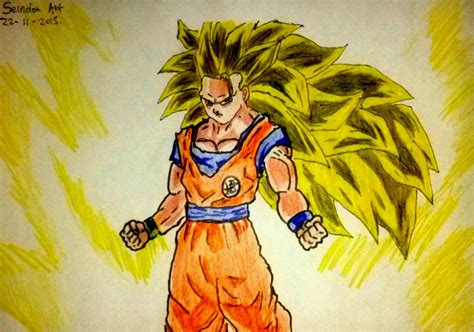 Dibujo De Goku Ssj 3 Dragon Ball Super By Seindonart On Deviantart