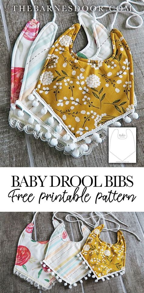 Baby Drool Bibs With Free Pattern With Images Baby