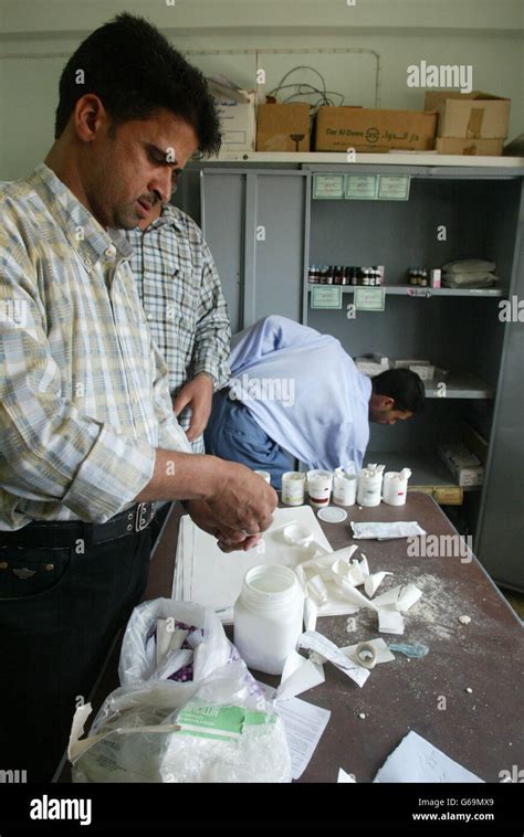 A Doctor Works In Dispensary Al Qurna Hospital In Iraq Hi Res Stock