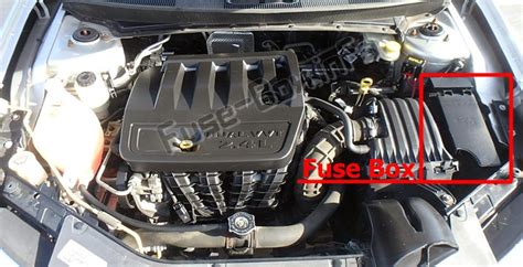 Каталоги автозапчасти легковые автомобили chrysler sebring седан ii 2.4. Fuse Box Diagram Chrysler Sebring (JS; 2007-2010)