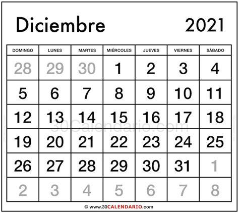 Calendario Diciembre 2021 Para Imprimir Pdf Calendario Mar 2021