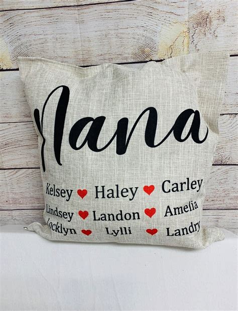 Personalized Mothers Day Pillow Nana Pillow Birthday T For Grandma