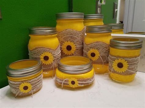 Looking for the ideal sunflower bed & bath? Pin by Finding Beauty In Life on From A Mason Jar ...