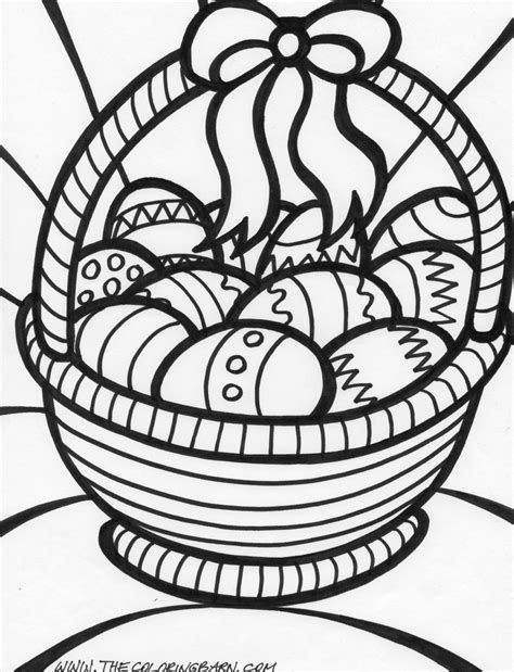 Easter Basket Coloring Page & coloring book. 6000+ coloring pages.