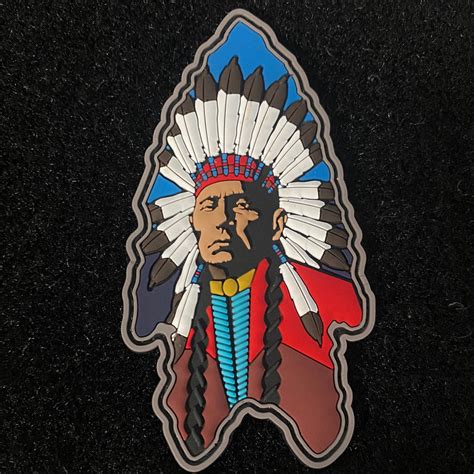 Chief Quanah Parker Spearhead Morale Patch Violent Little Machine Shop