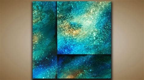 Depth And Texture Abstract Painting Demo 126 Galaxy Acrylics