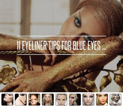 11 Eyeliner Tips For Blue Eyes White Eyeliner Winged Liner