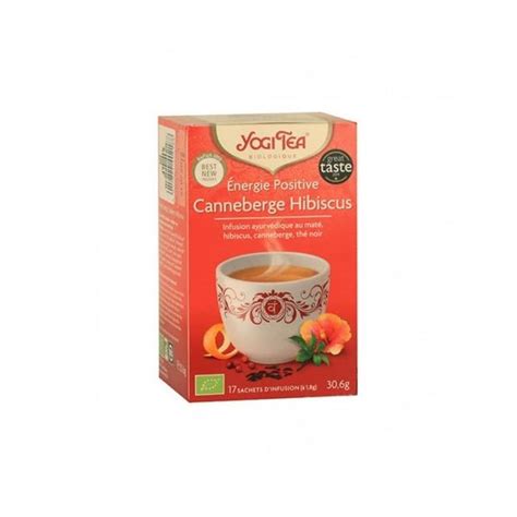Yogi Tea Energie Positive Canneberge Hibiscus 17 Sachets Pharmacie De