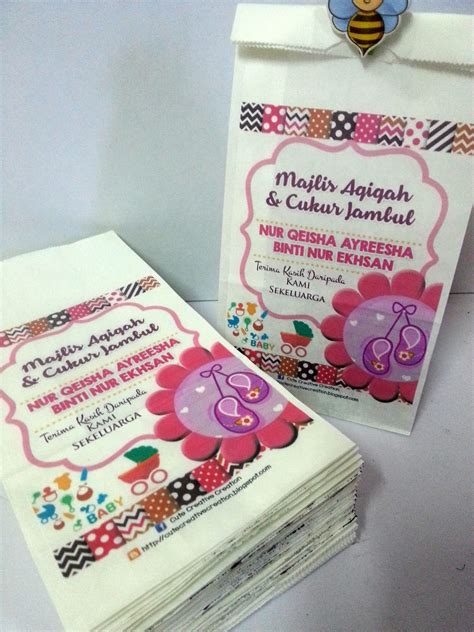 In order to make your paper bag more personalized. Tempahan Printed Paper Bag Doorgift Cukur Jambul