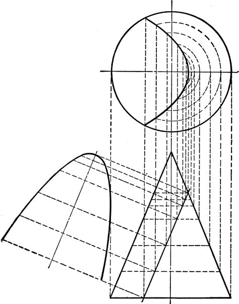 Conic Section Showing Parabola Clipart Etc