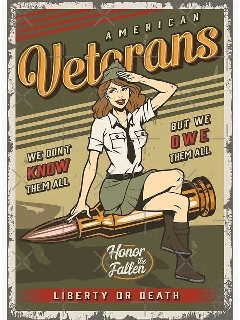 Vintage Veterans Pinup Girl Poster For Sale By Renju Redbubble