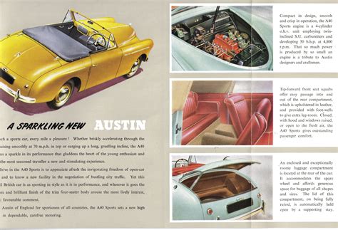 Austin A40 Car Brochure Car Brochure Small Engine Moped Car Ads