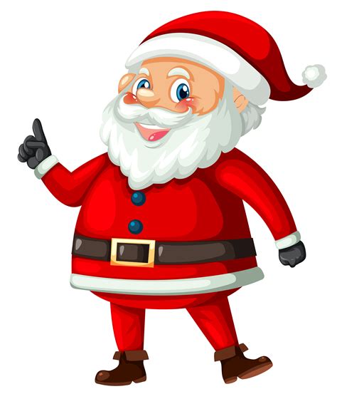 Père Noël sur fond blanc 434329 Art vectoriel chez Vecteezy