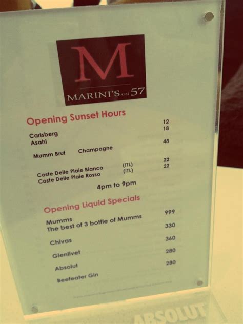 Perched on the 57th floor of petronas tower 3, the venue comprises of three distinct spaces, each encapsulating different moods designed to enthrall all five senses. Marini's on 57 @ KLCC - Spicy Sharon - A Malaysian ...