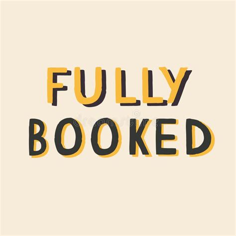 We Are Fully Booked Vector Light Bright Colourful Sign Label Sticker