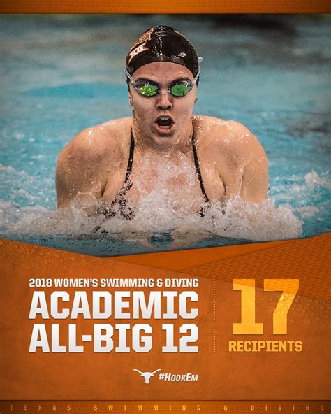 Texas Womens Swimming And Diving On Twitter 1️⃣7️⃣ Longhorns Earn A