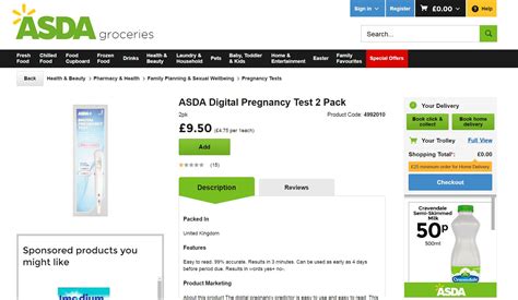 Asda Pregnancy Test Instructions Sightseeidea