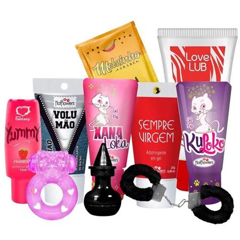 Kit Top 10 Produtos Sexshop Mais Vendidos Variedades Acessórios Para Bem Estar Sexual