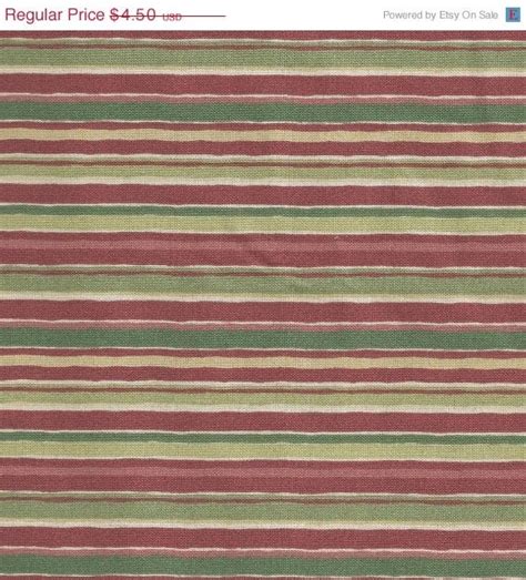 Avtr Dummy Blog 40 Off Red Green And Gold Stripe Cotton Fabric For