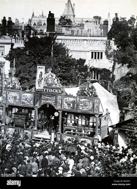 Summer Fair In Oxford England A Late 19th Century Photo Shows The