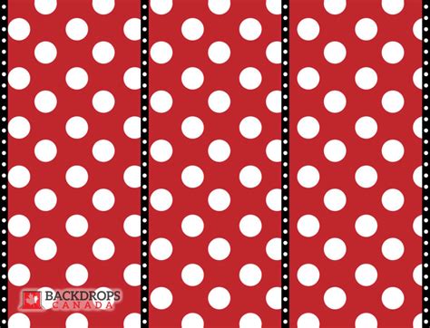 Mickey Red Dots Backdrops Canada