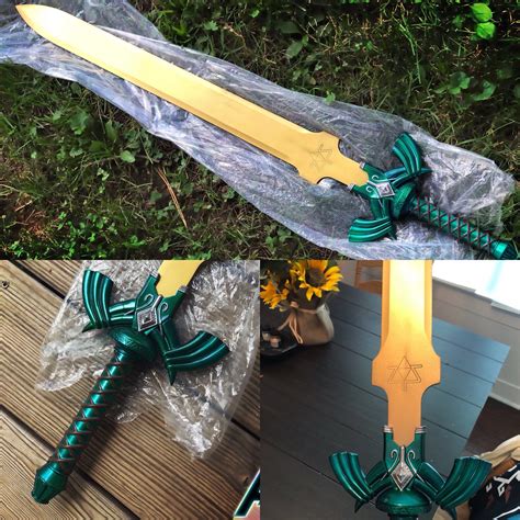 legend of zelda master sword full size metal replica breath etsy