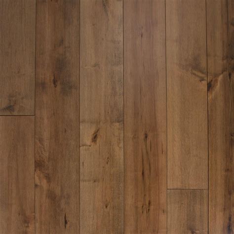 Natural Maple Techtanium Wire Brushed Engineered Hardwood Wood Floors