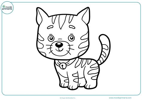 Dibujos de gatos para imprimir y colorear - Mundo Primaria