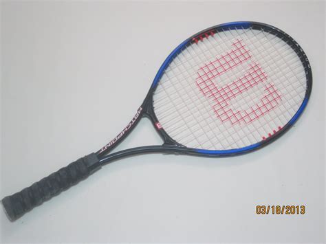 27 inches/685 wilson keeps a unified design for all its tennis rackets models. Wilson Matchpoint Titanium Tennis Racquet (SN WIG65)