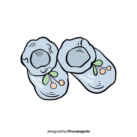 Cute Baby Booties Clipart Vector Free Download