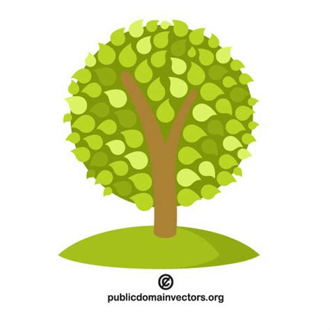 Green Tree Vector Icon Public Domain Vectors