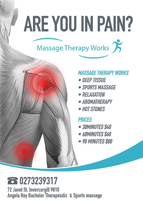 Bold Professional Massage Poster Design For A Company By Razzvan