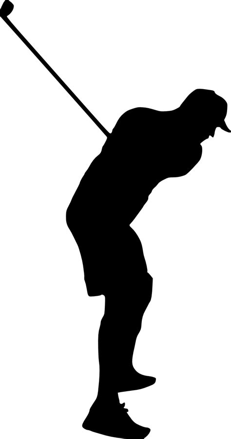 Silhouette Golf Clip Art Silhouette Png Download 8181555 Free
