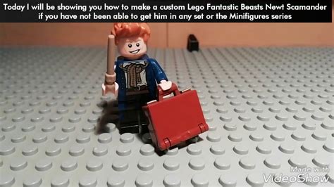 Lego Custom Fantastic Beasts Newt Scamander Youtube