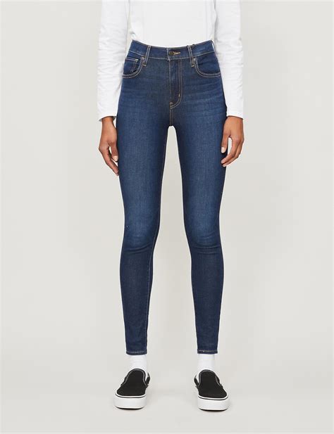 Levis Mile High Super Skinny Extra High Rise Jeans In Blue Lyst