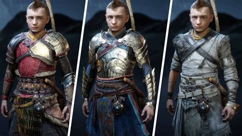 God Of War Ragnarök All Atreus Armor Sets Showcase Atreus Outfits