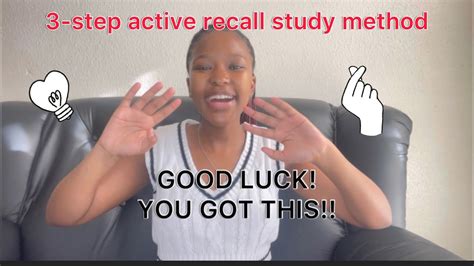 The 3 Step Active Recall Study Methodexam Szn Past Papers Youtube
