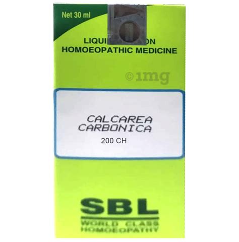 Sbl Calcarea Carbonica Dilution 200 Ch Buy Bottle Of 30 Ml Dilution At