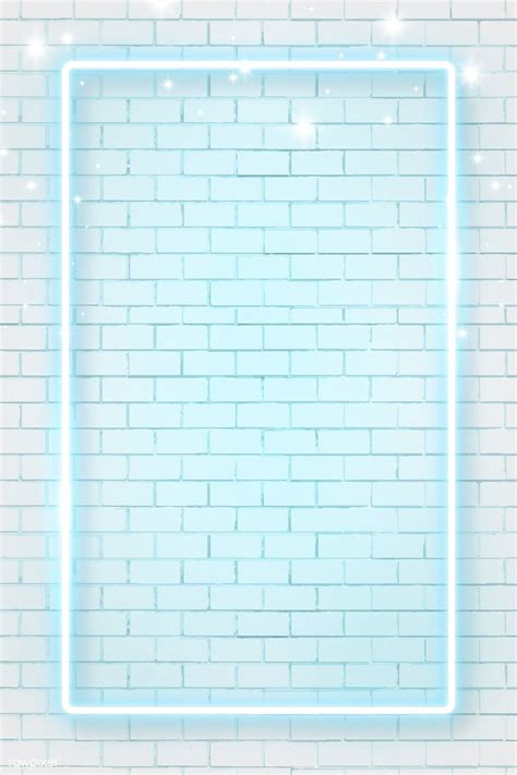 Discover thousands of free stock photos on freepik. Download premium vector of Blue neon frame on brick wall ...